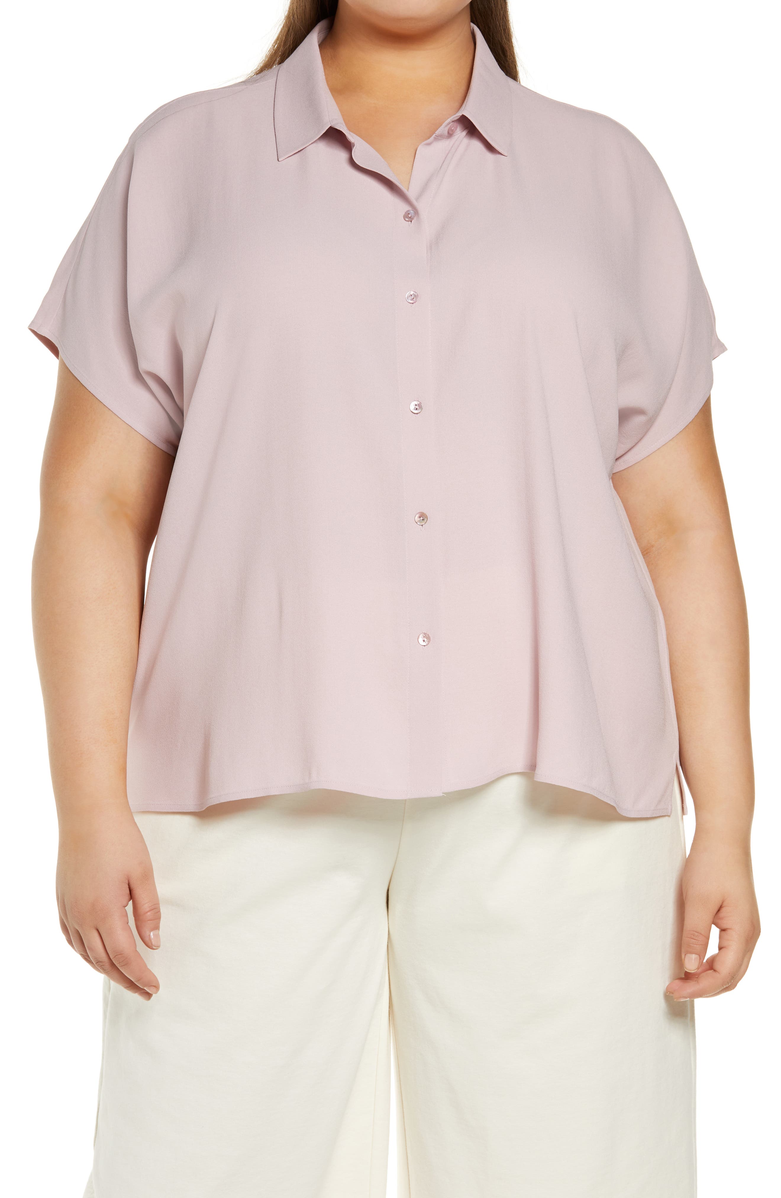 100% Silk Plus-Size Tops for Women ...